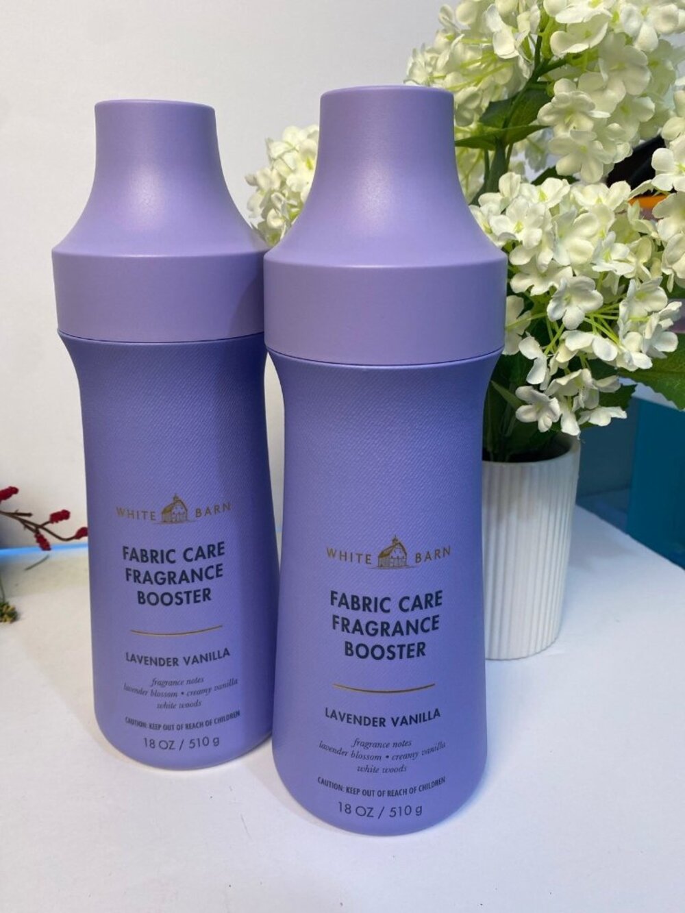 *NEW* LAVENDER VANILLA Laundry Booster Set x 2 Bath & Body White Barn